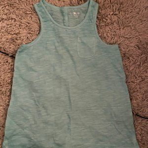 Teal Cherokee girls tank top